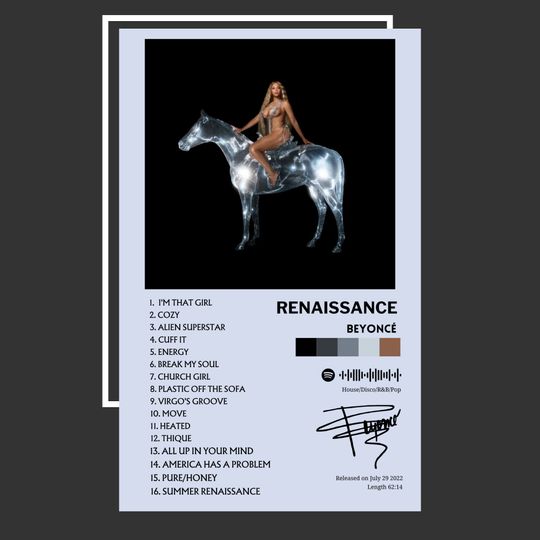 Discover Beyonc Renaissance Album Poster