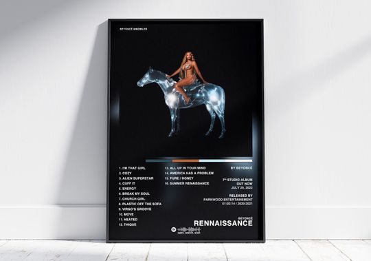 Discover Beyonc Renaissance Album Cover Posters, Us Rap Album Cover Wall Decor