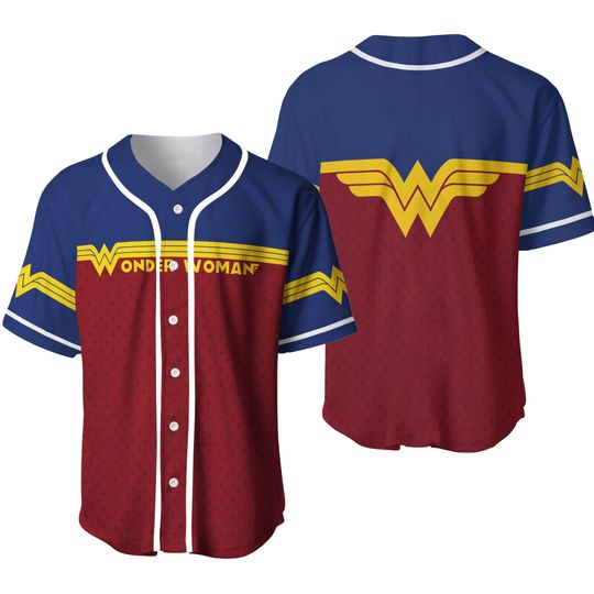 Discover Wonder Woman DC Comics baseball jersey shirt