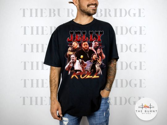 Discover Jelly Roll 90s Rap Concert T-shirt