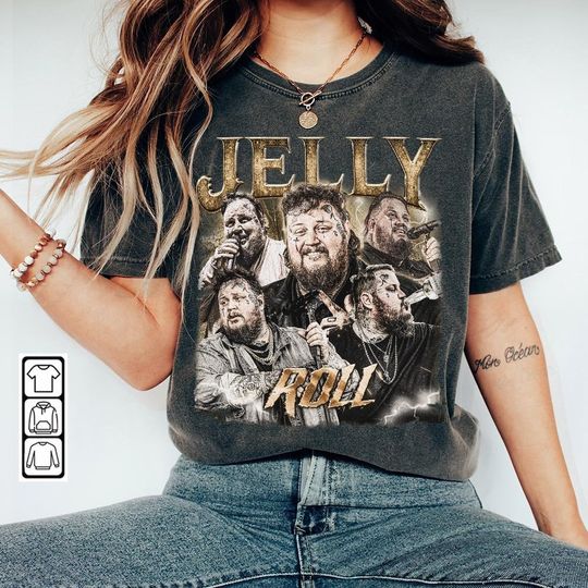 Discover Jelly Roll Music Shirt, Jelly Roll Backroad Baptism Tour 2023 Shirt