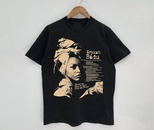 Discover Erykah Badu T-shirt, Erykah Badu vintage, music t-shirt Gift for men, women Unisex T shirt