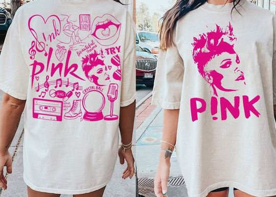 Discover P!nk Pink Singer Summer Carnival 2023 Tour TShirt, Pink On Tour TShirt