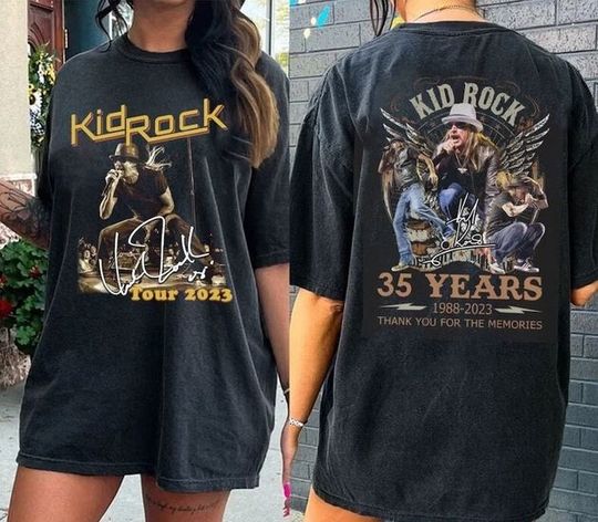 Discover Kid Rock 2023 World Tour T-Shirt