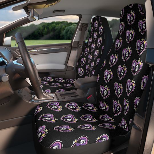 Discover Scream Heart Car Seat Covers - Goth Car Accessories