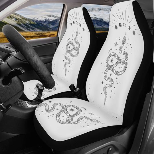Discover Boho Celestial Snake Car Seat Cover