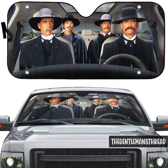 Discover Tombstone Car Sun Shade, Movie Character Car Sun Shade, Funny Movie TV Show Auto Sunshade