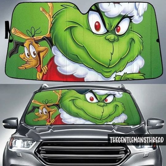 Discover Funny Christmas Character Windshield Shade