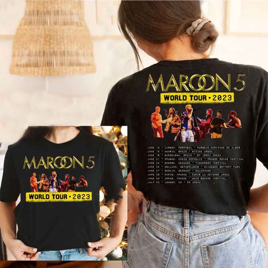 Discover Maroon 5 World Tour 2023 Shirt