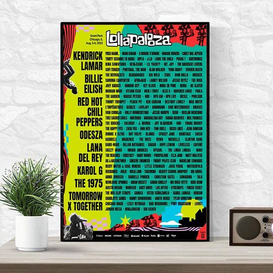 Discover Lollapalooza Tour 2023 Poster, Music Poster