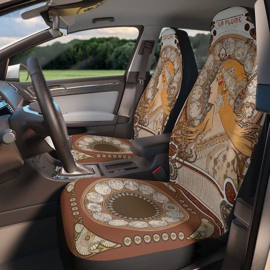 Discover Alphonse Mucha Zodiaque Car Seat Cover