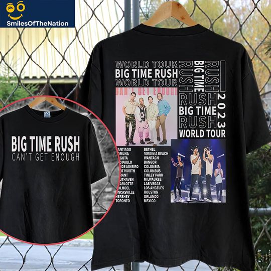 Discover Big Time Rush shirt, Big Time Rush Band Can T Get Enough Tour 2023 Shirt