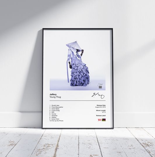 Discover Young Thug Poster - Jeffery Album Cover Poster
