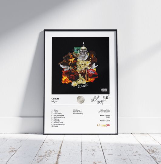 Discover Migos Poster - Culture Album Cover Poster