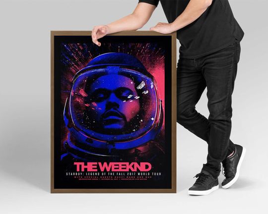 Discover Weeknds 'Starboy Legend of the Fall 2017 World Tour' Art Music Poster