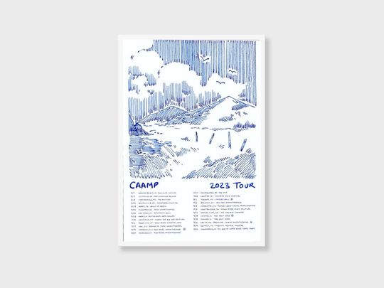 Discover CAAMP Band 2023 Tour Poster Caamp Tour Date 2023 Poster