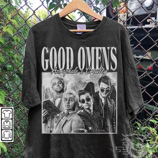Discover Good Omens Movie Shirt, Aziraphale 2023 Movie Bootleg Shirt