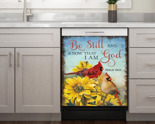 Discover Be still and know that I am God, Dishwasher Magnet Cover