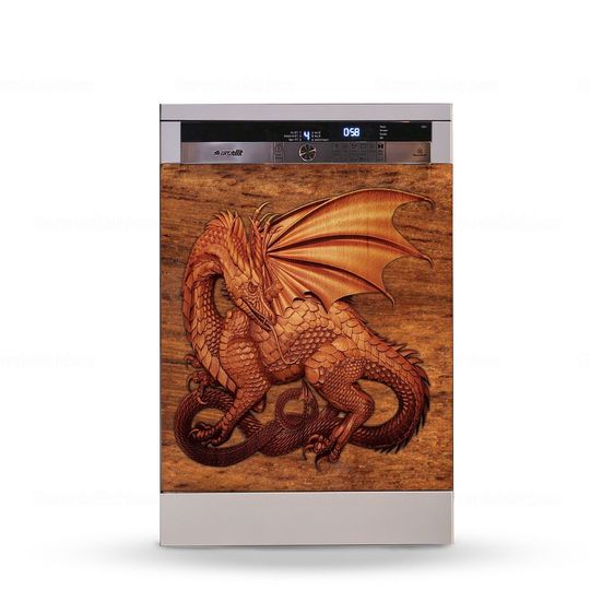 Discover Dragon Dishwasher Cover, Dragon Kitchen
