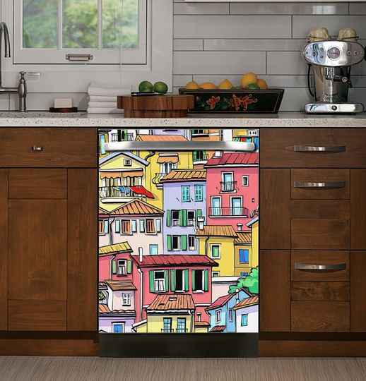 Discover Colorful Houses Dishwasher
