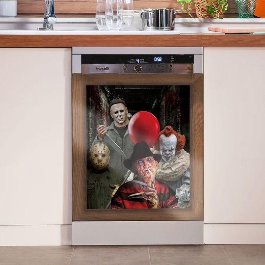 Discover Horror Movie Dishwasher Magnet