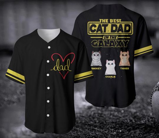 Discover Custom Cat Dad Jersey