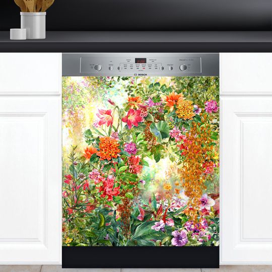 Discover Vintage Pattern Dishwasher Cover