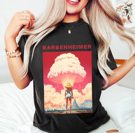 Discover Barbie Oppenheimer T-Shirt, Barbie x Oppenheimer 2023 Shirt, Barbieheimer Active T-Shirt