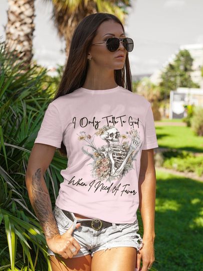 Discover I only talk to God when I need a favor, Jelly Roll Shirt For Fan, Concert Shirt For Fan