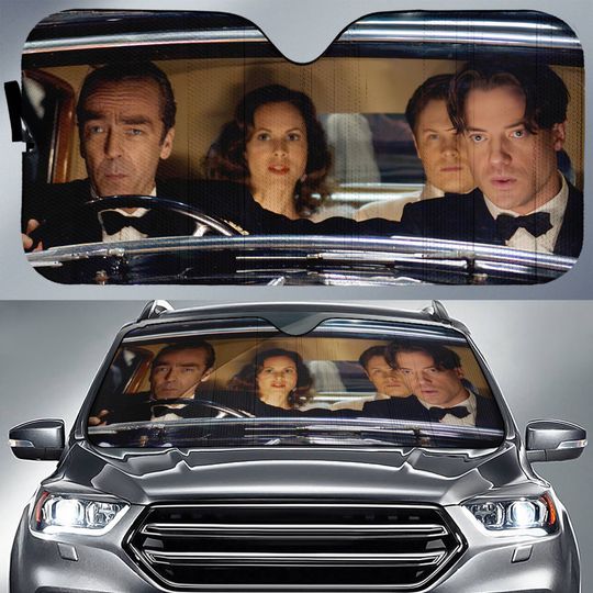 Discover The Mummy Movie Car Sun Shade Featuring Brendan Fraser