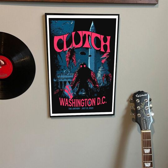 Discover Clutch Washington 23 Indie Merch Poster