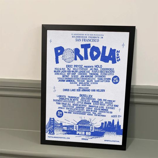 Discover 2023 Portola Music Festival Poster, 2023 Festival Poster