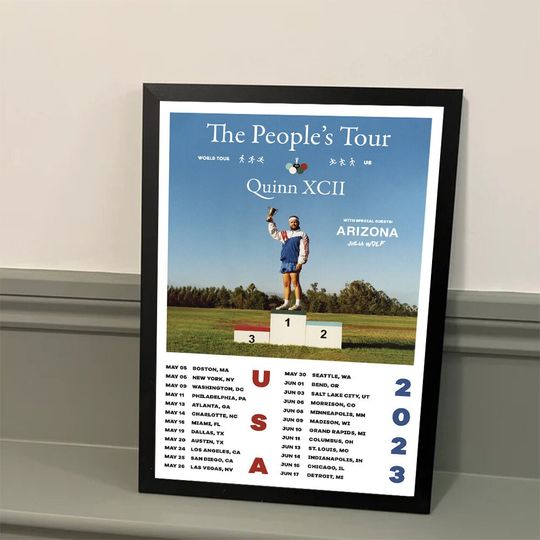 Discover Quinn xcii the people's tour 2023 poster