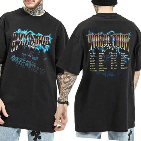 Discover Dan!el Ricciardo Racing T-Shirt, World Tour 2023 T-Shirt