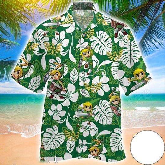 Discover The Legend Of Zelda Hawaii Shirt Summer Button Up Shirt