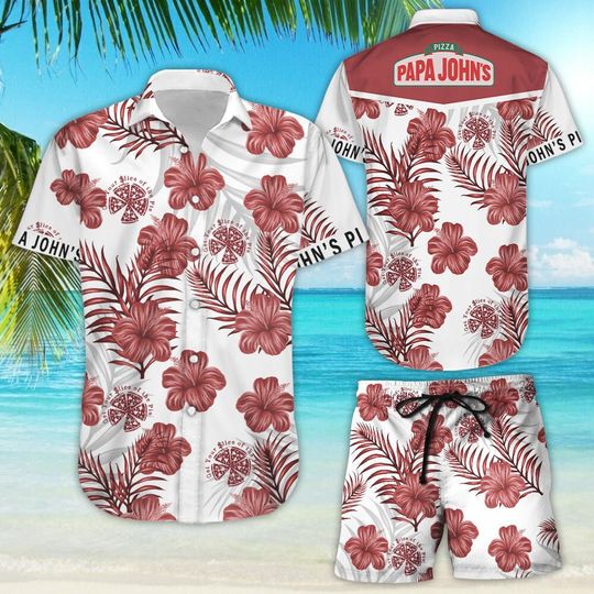 Discover Pizza Papa JohnS Hawaiian Shirt
