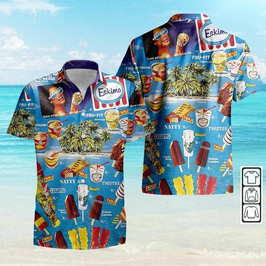 Discover Ice Cream 3D Hawaiian Shirt