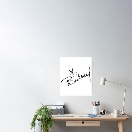 Discover Britney Spears Signature Poster