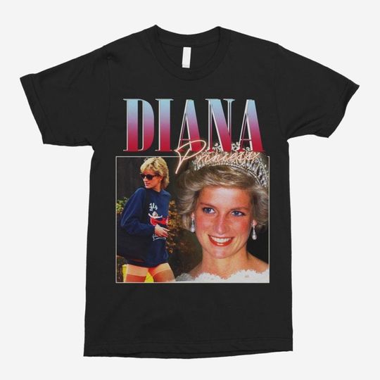 Discover Princess Diana Vintage T-Shirt, Princess of Wales Shirt