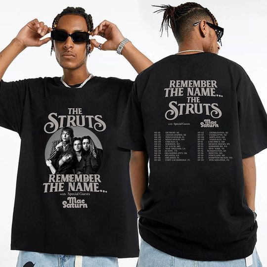 Discover Remember The Name 2023 Tour Shirt, The Struts 2023 Tour Shirt