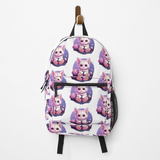 Discover Cat Playing Video Games Backpack