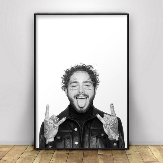 Discover Post Malone Poster, American Rapper, Post Malone Poster