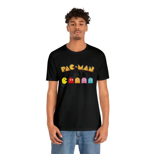 Discover PAC MAN Tshirt T-shirt T shirt Vintage Video Game Tee 1980s Shirt