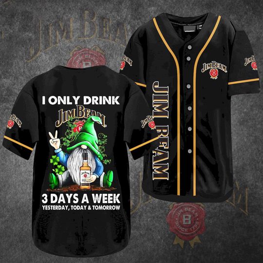 Discover Gnomes Jim Beam Whiskey Baseball Jersey, Jim Beam Jersey Shirt