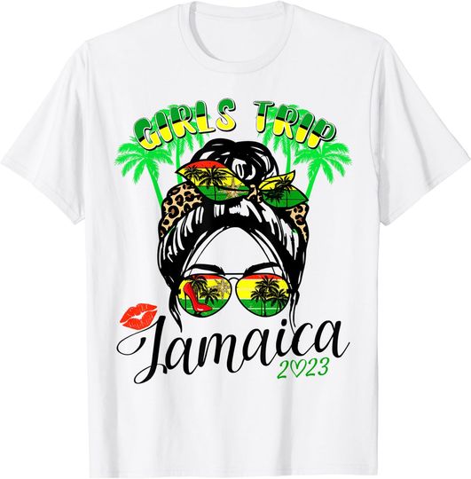 Discover Girls Trip Jamaica 2023 For Womens Weekend, Birthday Squad T-Shirt