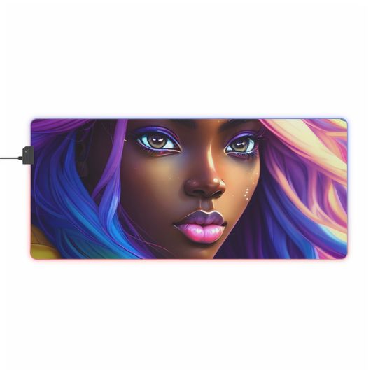 Discover Anime - Zuri - LED Gaming Mouse Pad,