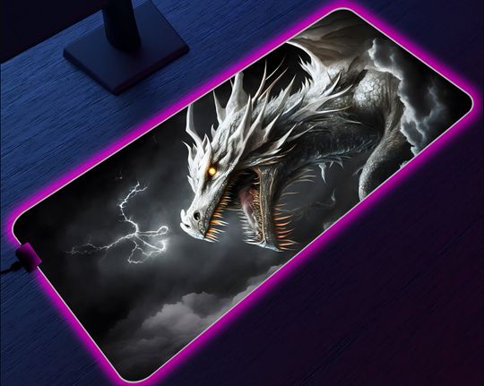 Discover Dragon LED Gaming Mouse Pad