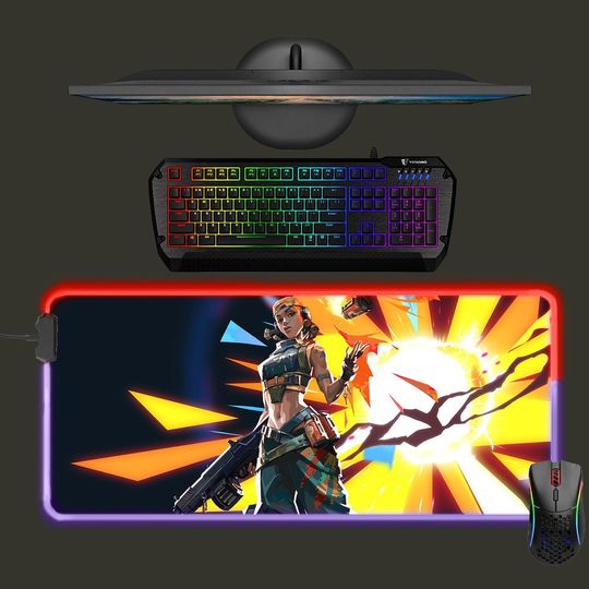 Discover Raze led mouse mat, video game mouse pad, RGB gaming mat, desk mat