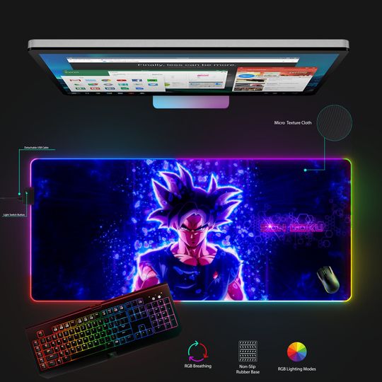 Discover Goku Mousepad, Goku Mouse Mat, Anime Mousepad