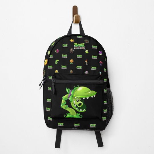 Discover Cute black plants vs zombies backpack